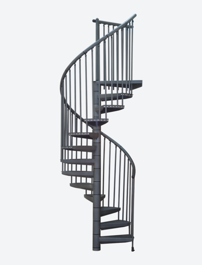 Escada em espiral DELTA Grey metallic