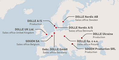 Mapa-múndi destacando a presença global e as operações internacionais da empresa.